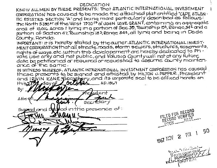 Cape Atlantic Easements